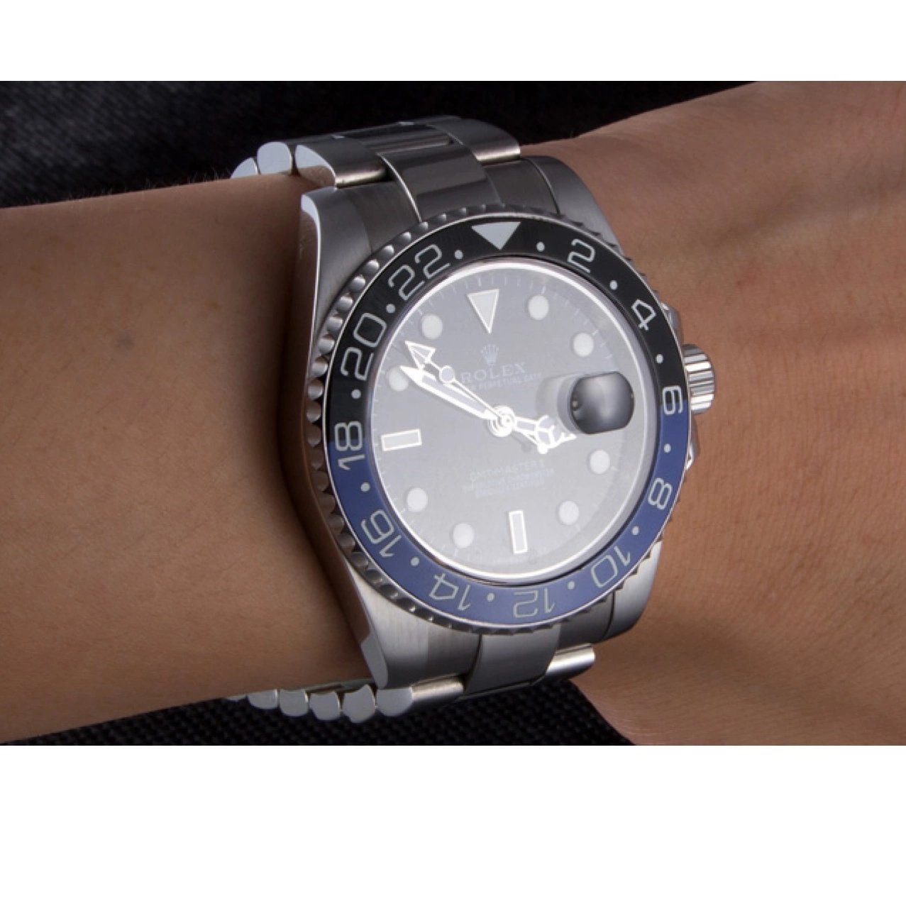 MiroTime 0807 Rolex GMT Master II Oyster Collection Brushed Stainless Steel Band 621492